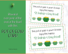 Load image into Gallery viewer, St Patricks Day Scavenger Hunt Printable Game | Kids Leprechaun Tresure Hunt Game for St Patricks Day | Pot of Gold
