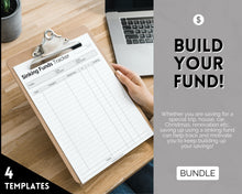 Load image into Gallery viewer, Sinking Funds Tracker BUNDLE | Printable Savings, Budget &amp; Finance Trackers | Mono
