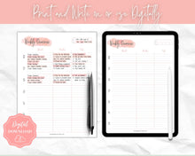 Load image into Gallery viewer, College Student Weekly Planner Schedule | Academic Class Organizer 2023 | Pink Watercolor

