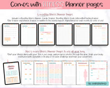 Load image into Gallery viewer, UNDATED Ultimate Digital Life Planner | GoodNotes Digital iPad Fitness, Budget, Wellness, Goals Planner | Colorful Sky

