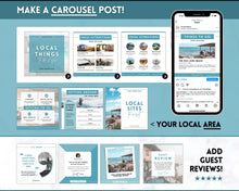 Load image into Gallery viewer, AIRBNB Instagram Templates! Editable Social Media Posts, Canva, Air bnb, Superhost, Host signs, Signage, VRBO Vacation Rental, Welcome Book | Lovelo Teal
