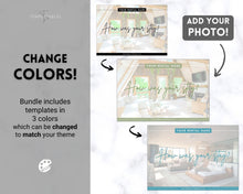 Load image into Gallery viewer, Airbnb Feedback Request Postcard, Editable Airbnb Guest Rating &amp; Review Form, Air bnb Welcome Book, Check Out Signs, VRBO Signage, STR Host - Black
