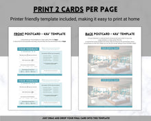 Load image into Gallery viewer, Airbnb Feedback Request Postcard, Editable Airbnb Guest Rating &amp; Review Form, Air bnb Welcome Book, Check Out Signs, VRBO Signage, STR Host - Black
