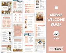 Load image into Gallery viewer, Airbnb Host BUNDLE! Editable Airbnb Signs, Welcome Book Template, Cleaning checklist, Business Tracker Spreadsheet, Air bnb Printables, VRBO | Brown
