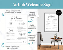 Load image into Gallery viewer, Airbnb Host BUNDLE! Editable Airbnb Signs, Welcome Book Template, Cleaning checklist, Business Tracker Spreadsheet, Air bnb Printables, VRBO | Teal

