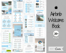 Load image into Gallery viewer, Airbnb Template BUNDLE! Editable Airbnb Signs, Welcome Book, Cleaning checklist, Business Tracker Spreadsheet, Air bnb Printables, Host VRBO | Grey
