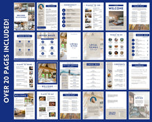 Load image into Gallery viewer, Airbnb Welcome Book Template, Editable Canva Welcome Guide, Air bnb House manual, Superhost eBook, Host signs, Signage, VRBO Vacation Rental | Navy

