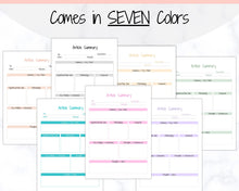Load image into Gallery viewer, Article Summary, Student Planner, Student Printable Sheet, Research Paper, Dissertation, Journal, Project Planner, Study, College, Essay | Peach

