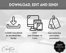 Load image into Gallery viewer, BLACK FRIDAY Sale, Social Media Marketing BUNDLE | Flyer Template, Instagram Post &amp; Story, Facebook, Editable Business Branding, Cyber Monday | Pink
