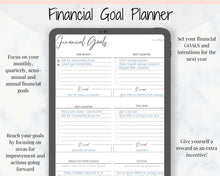 Load image into Gallery viewer, BUDGET PLANNER Template Printable, Budget Tracker with Expense, Savings, Debt Tracker. Finance Financial Planner, Monthly Budget Kit, Bills
