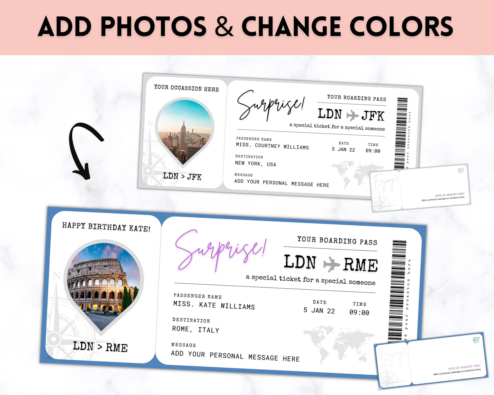 Surprise Ticket Rome Italy