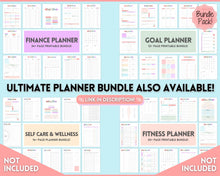 Load image into Gallery viewer, Budget Planner BUNDLE! Finance Planner Templates, Financial Savings Tracker Printable Binder, Monthly Debt, Bill, Spending, Expenses Tracker | Pastel Rainbow
