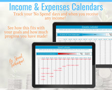Load image into Gallery viewer, Budget Planner Spreadsheet. Excel Budget Template with Debt Snowball Calculator. Net Worth Tracker &amp; Expenses. Dave Ramsey Financial planner | Blue

