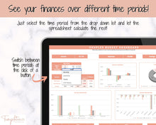 Load image into Gallery viewer, Budget Planner for Couples | Google Sheets Budget Spreadsheet, Monthly Budget Template, Automated Paycheck Financial Planner, Expenses Binder
