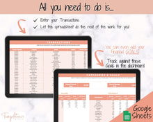 Load image into Gallery viewer, Budget Planner for Couples | Google Sheets Budget Spreadsheet, Monthly Budget Template, Automated Paycheck Financial Planner, Expenses Binder
