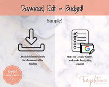 Load image into Gallery viewer, Budget Planner for Couples | Google Sheets Budget Spreadsheet, Monthly Budget Template, Automated Paycheck Financial Planner, Expenses Binder
