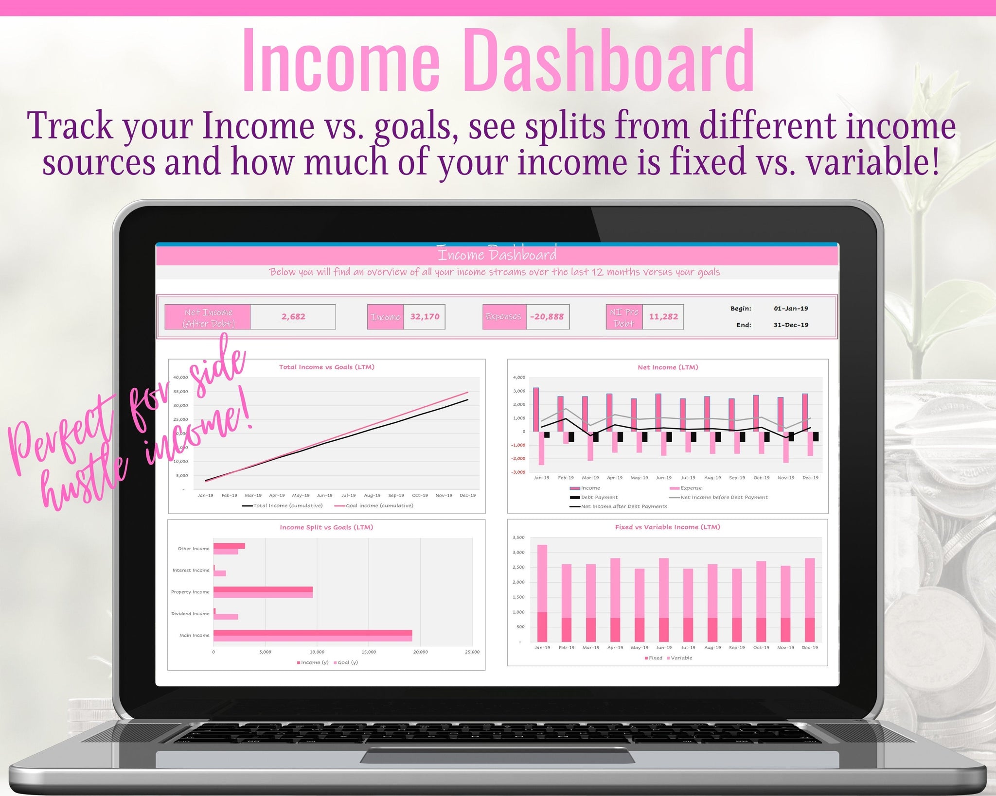 Excel Budget Spreadsheet & Dave Ramsey Debt Snowball Calculator