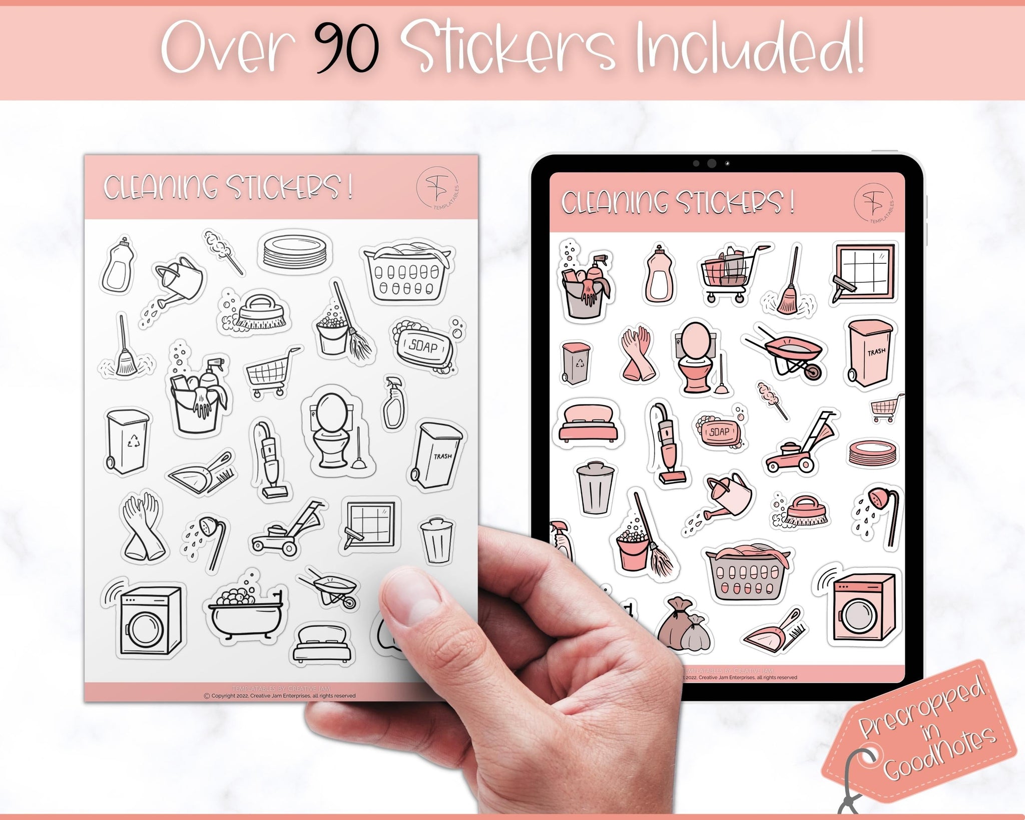 The Cute Sticker Pack (Digital Stickers, Good Notes Stickers) By