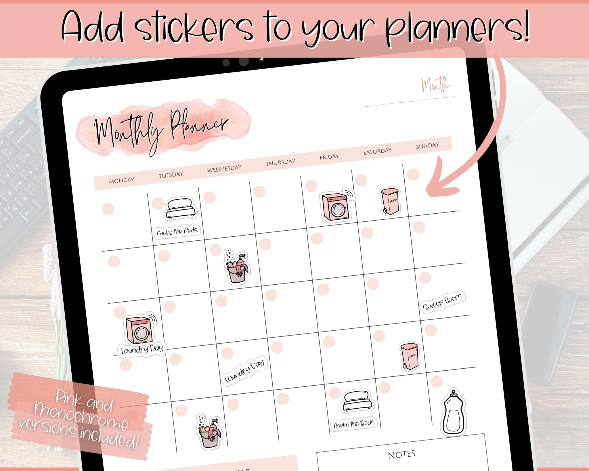 Kawaii Digital Planner Stickers for Goodnotes Planner/ Goodnotes