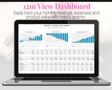 Load image into Gallery viewer, COLOR STREET Business Tracker. Editable Spreadsheet for your Business, Profit Loss, Income Expense, Product, Inventory, Nails, Stylist, Mani | Microsoft Excel
