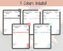 Load image into Gallery viewer, COLOR STREET Invoice Template. EDITABLE Custom Receipt Template, Printable Customer Sales Order Invoice, Receipt Spreadsheet | Google Sheets
