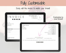 Load image into Gallery viewer, COLOR STREET Invoice Template. EDITABLE Custom Receipt Template, Printable Customer Sales Order Invoice, Receipt Spreadsheet | Google Sheets
