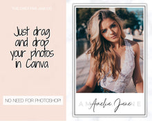 Load image into Gallery viewer, COMP CARD Template BUNDLE. Modeling Photocards! Zed Card for Models. Z Card. Fashion Resume Photo Card. Modeling Compcard Editable in Canva | Bundle
