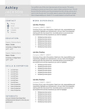 Load image into Gallery viewer, CV TEMPLATE Resume Word. Professional Resume Template. Minimalist Executive. CV template free. Resume Template Bundle. Curriculum Vitae | Style 21
