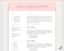 Load image into Gallery viewer, CV TEMPLATE Resume Word. Professional Resume Template. Minimalist Executive. CV template free. Resume Template Bundle. Curriculum Vitae | Style 26
