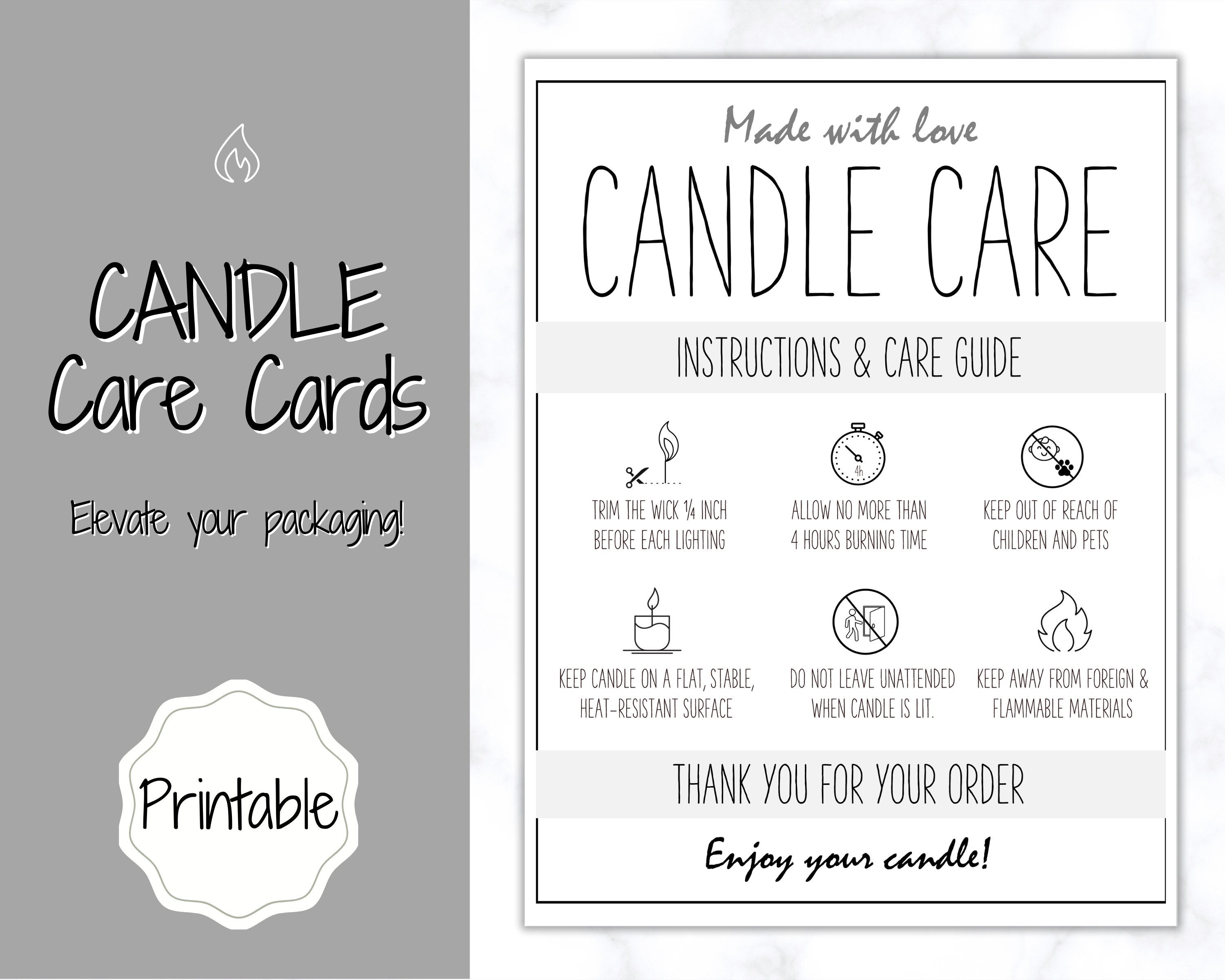 How to care for your candle?