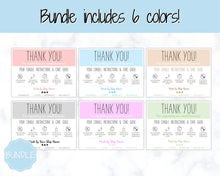 Load image into Gallery viewer, Candle Thank You Card Bundle, EDITABLE Care Card Guide, Safety Instructions, Packaging &amp; Labels, Business Thank you for your order Insert
