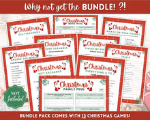 Load image into Gallery viewer, Christmas Around the World Game! Holiday Game Printables, Xmas Party Game, Fun Family Activity Set, Virtual, Kids Adults, Office Party, Quiz
