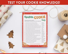Load image into Gallery viewer, Christmas Cookie Quiz Game! Holiday Guess the Cookie Game Printable, Xmas Party, Fun Family Activity Set, Virtual, Kids Adults, Office
