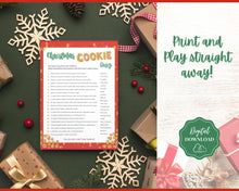 Load image into Gallery viewer, Christmas Cookie Quiz Game! Holiday Guess the Cookie Game Printable, Xmas Party, Fun Family Activity Set, Virtual, Kids Adults, Office
