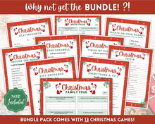Load image into Gallery viewer, Christmas Finish my Phrase Game! Holiday Game Printables, Xmas Party Game, Fun Family Activity Set, Virtual, Kids Adults, Office Party, Quiz
