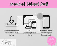 Load image into Gallery viewer, Color Street Digital Business Card Template. DIY add logo &amp; photo! ColorStreet Stylist, Color St Tracker, Mani Nails, Editable Canva Design
