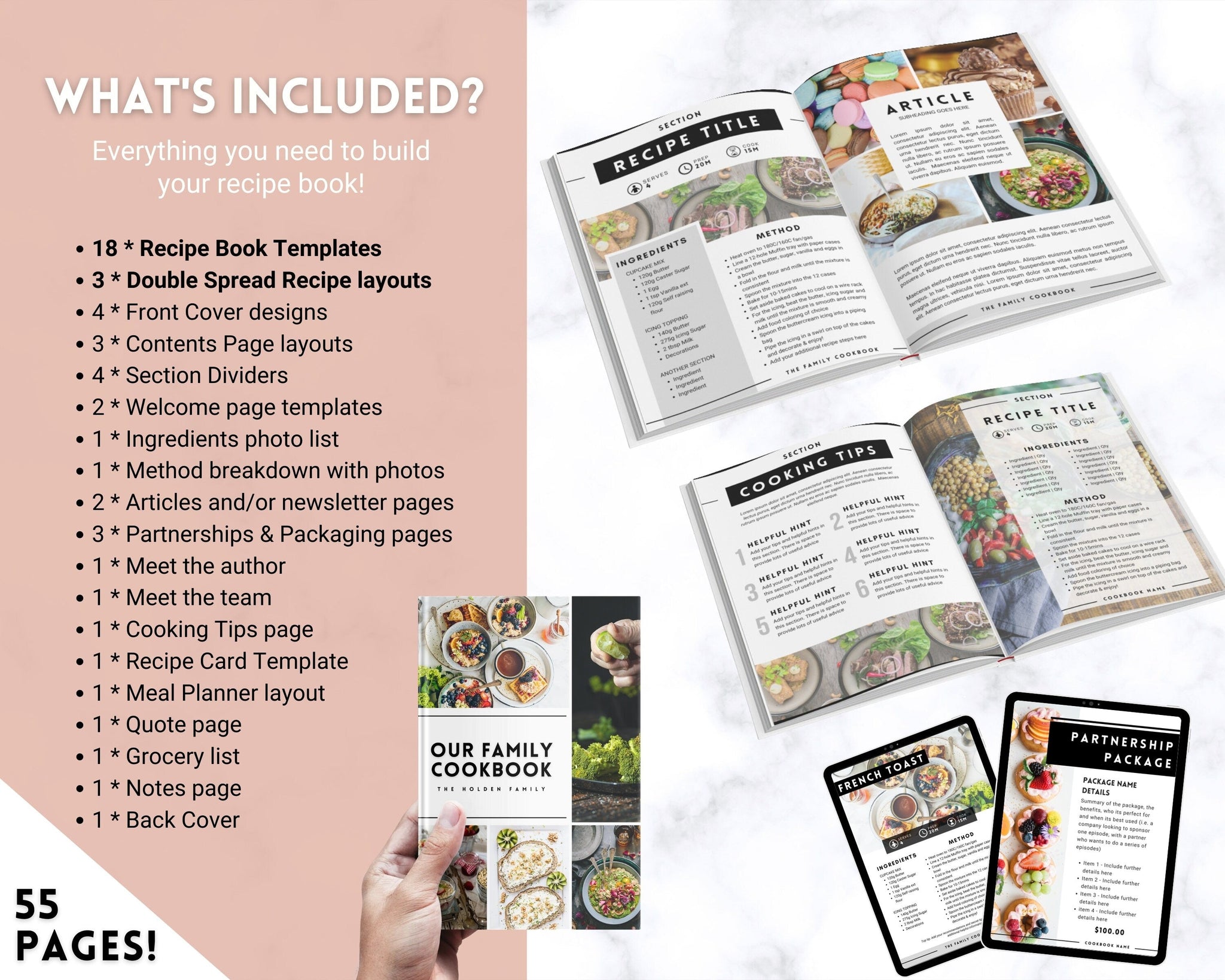 Recipe Book Template for Canva (1084172)