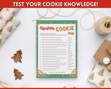 Load image into Gallery viewer, Cookie Game Christmas Printable! Guess the Cookie Christmas Game, Xmas Party, Holiday Fun Family Activity Set, Virtual, Kids Adults, Office

