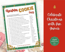 Load image into Gallery viewer, Cookie Game Christmas Printable! Guess the Cookie Christmas Game, Xmas Party, Holiday Fun Family Activity Set, Virtual, Kids Adults, Office
