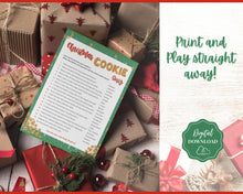 Load image into Gallery viewer, Cookie Game Christmas Printable! Guess the Cookie Christmas Game, Xmas Party, Holiday Fun Family Activity Set, Virtual, Kids Adults, Office
