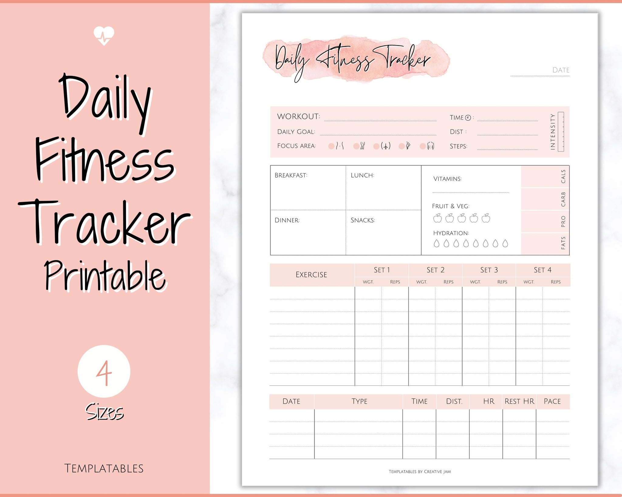 Workout Journal | Day-By-Day Workout Planner | Get It
