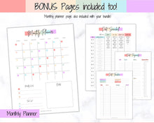 Load image into Gallery viewer, DEBT SNOWBALL TRACKERS, Debt Payoff, Debt Tracker Printable, Dave Ramsey, Debt Payments, Finance Planner, Budget Planner, Debt Free Progress | Pastel Rainbow
