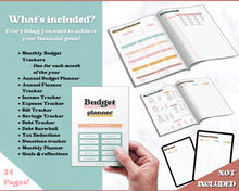 Load image into Gallery viewer, DEBT SNOWBALL TRACKERS, Debt Payoff, Debt Tracker Printable, Dave Ramsey, Debt Payments, Finance Planner, Budget Planner, Debt Free Progress | RETRO 70s themed
