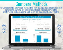 Load image into Gallery viewer, Dave Ramsey Debt Snowball Calculator, 20 debts, Excel Budget Planner spreadsheet, Financial Planner, Debt Payoff Automatic Tracker Template | Blue
