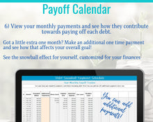 Load image into Gallery viewer, Dave Ramsey Debt Snowball Calculator, 20 debts, Excel Budget Planner spreadsheet, Financial Planner, Debt Payoff Automatic Tracker Template | Blue
