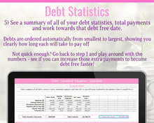 Load image into Gallery viewer, Dave Ramsey Debt Snowball Calculator, 20 debts, Excel Budget Planner spreadsheet, Financial Planner, Debt Payoff Automatic Tracker Template | Pink
