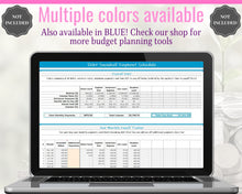 Load image into Gallery viewer, Dave Ramsey Debt Snowball Calculator, 20 debts, Excel Budget Planner spreadsheet, Financial Planner, Debt Payoff Automatic Tracker Template | Pink
