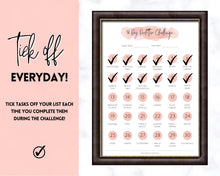 Load image into Gallery viewer, Declutter Checklist, 30 Day Challenge Printable, Cleaning Planner Schedule, De clutter your home, Spring Clean, Home Cleaning, Organization - PINK
