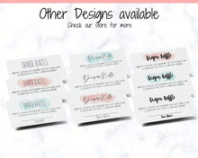 Load image into Gallery viewer, Diaper Raffle Sign, Diaper Raffle Ticket, Diaper Raffle Card, DIY Diaper Raffle, Baby Shower Games, Favors, Pink, Blue, Printable Kit
