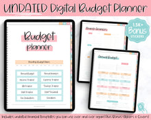 Load image into Gallery viewer, UNDATED Digital Budget Planner for GoodNotes | Digital iPad Finance Planner | Colorful Sky
